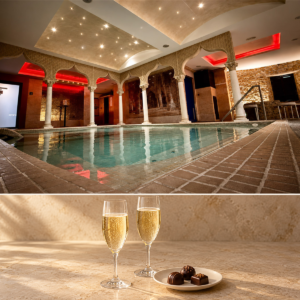 Circuit thermal + massage de 30 minutes, cava et chocolats à La Casa del Hammam